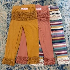 Girls RuffleButts Ruffled Leggings Set